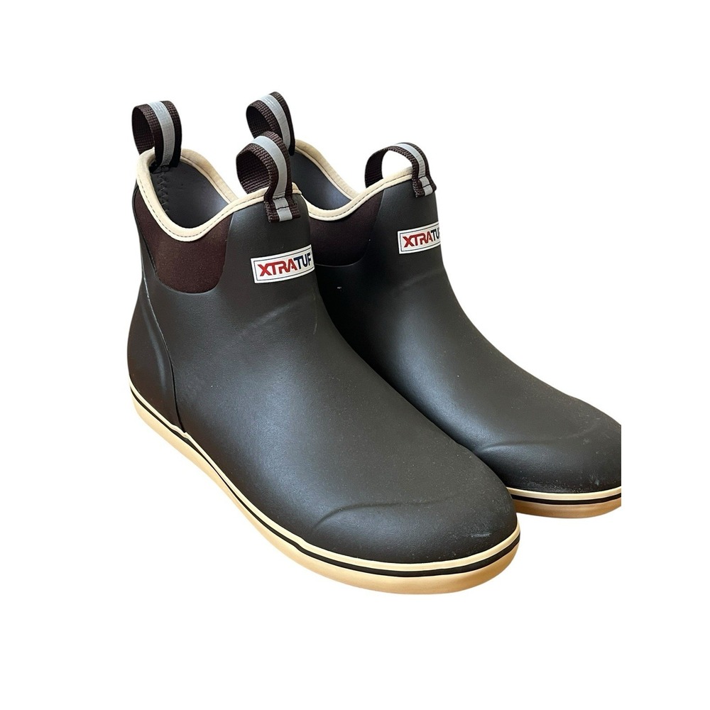 Xtratuf Mens Ankle Deck Boots In Brown, Size 11
